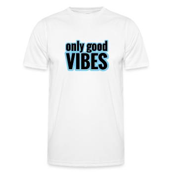 GUTE STIMMUNG - GUTE LAUNE - Männer Funktions-T-Shirt - Weiß - Vorne - AI Model Male 178 dark (178cm)