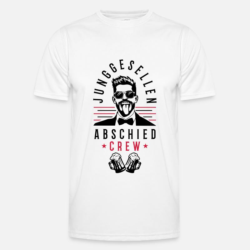 Bachelor Party Crew - Men's Functional T-Shirt - white