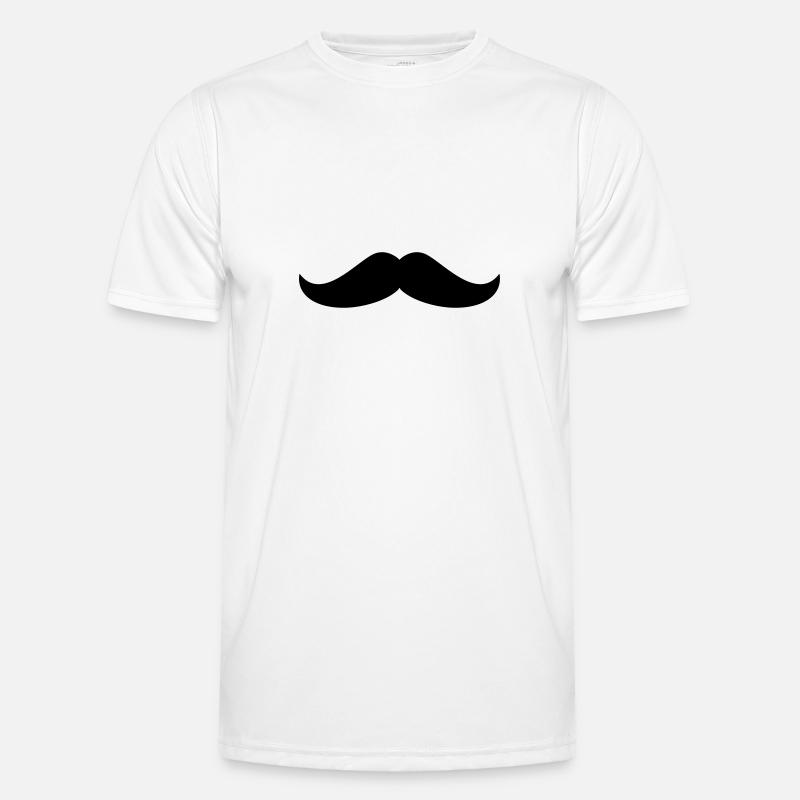 Mustache Männer Funktions-T-Shirt