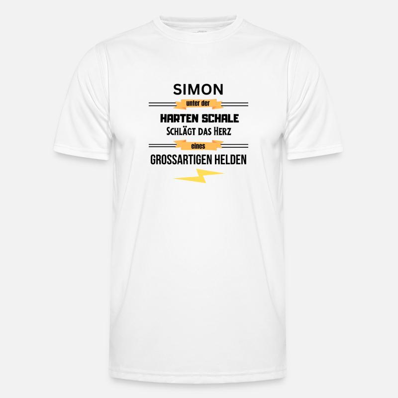 Simon unter harte Schale eines Großartigen Helden Männer Funktions-T-Shirt