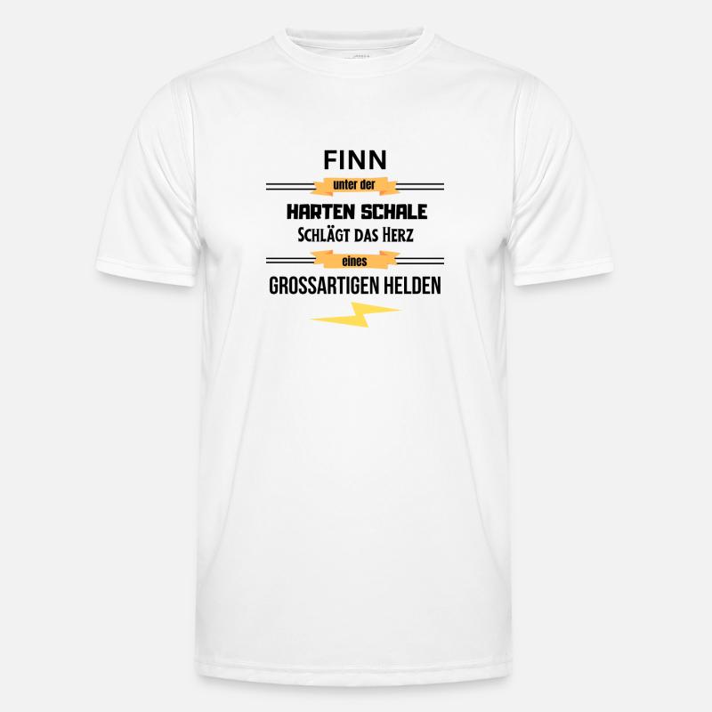Finn unter harte Schale eines Großartigen Helden Männer Funktions-T-Shirt