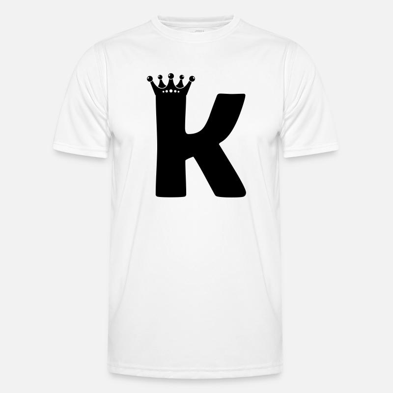 buchstabe K krone Männer Funktions-T-Shirt