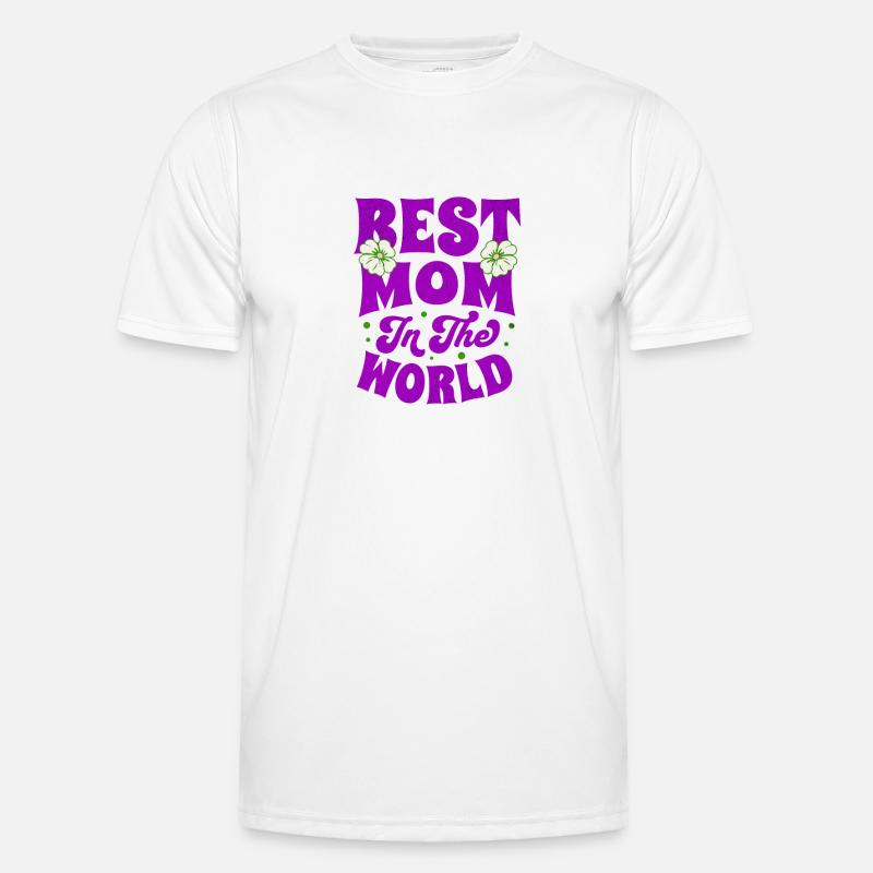 Beste Mutter der Welt Männer Funktions-T-Shirt