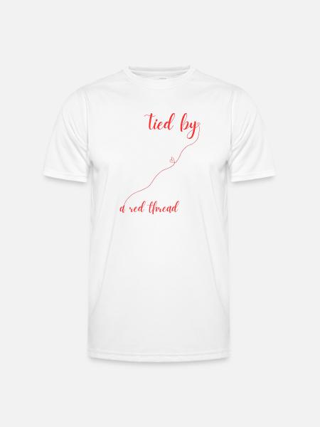 Red thread - Men's Functional T-Shirt - white