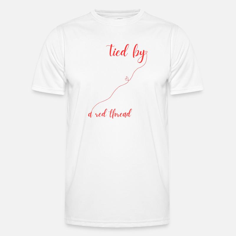 Red thread - Men's Functional T-Shirt - white