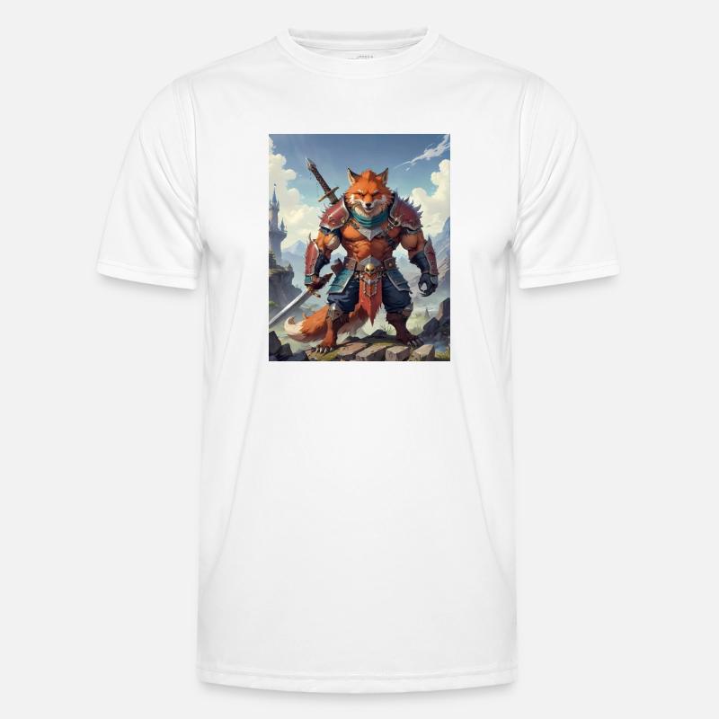 Ein monströses Ungetüm, ein Rotfuchs als Fantasie Männer Funktions-T-Shirt