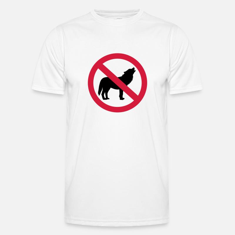 Wolf - Men's Functional T-Shirt - white