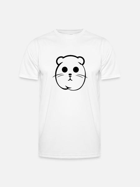hamster - T-shirt sport Homme - blanc