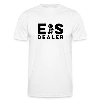 eis dealer eisverkäufer sommer - Männer Funktions-T-Shirt - Weiß - Vorne - AI Model Male 178 dark (178cm)