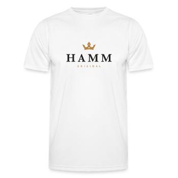 Hamm Original Family Logo - Men's Functional T-Shirt - white - Front - AI Model Male 178 dark (178cm)