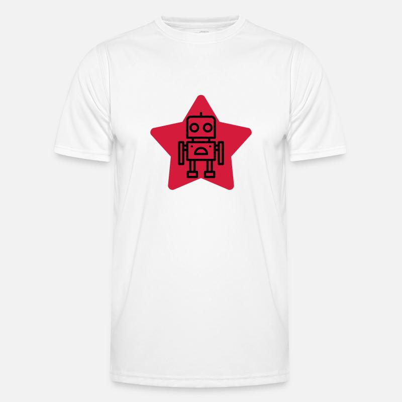 Robotik / Roboter / Robot / Robotics - Männer Funktions-T-Shirt - Weiß
