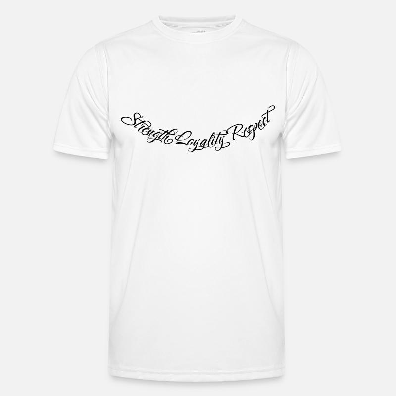 Strength Loyalty Respect 2 - Men's Functional T-Shirt - white