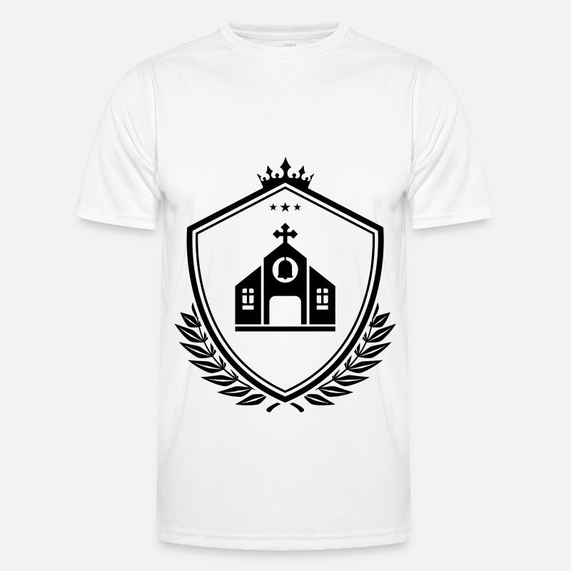 Kirche Wappen Männer Funktions-T-Shirt