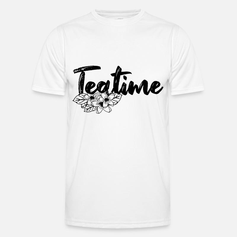 Teatime Teeblätter Teetrinker Motto Männer Funktions-T-Shirt