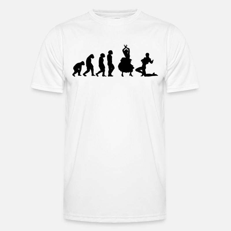Flamenco Dancer Flamenco Dance Evolution - Men's Functional T-Shirt - white