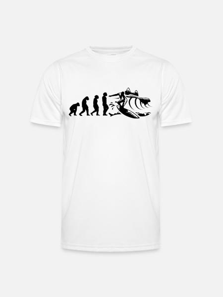 Surfer-Sport Evolution Surfer Surfboard - Men's Functional T-Shirt - white