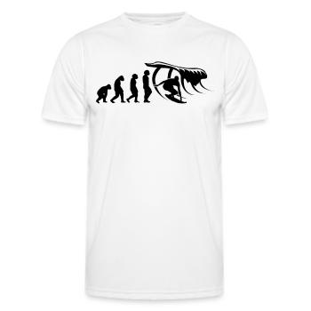 Surfer-Sport Wellenreiter-Brett Surfbrett - Männer Funktions-T-Shirt - Weiß - Vorne - AI Model Male 178 dark (178cm)