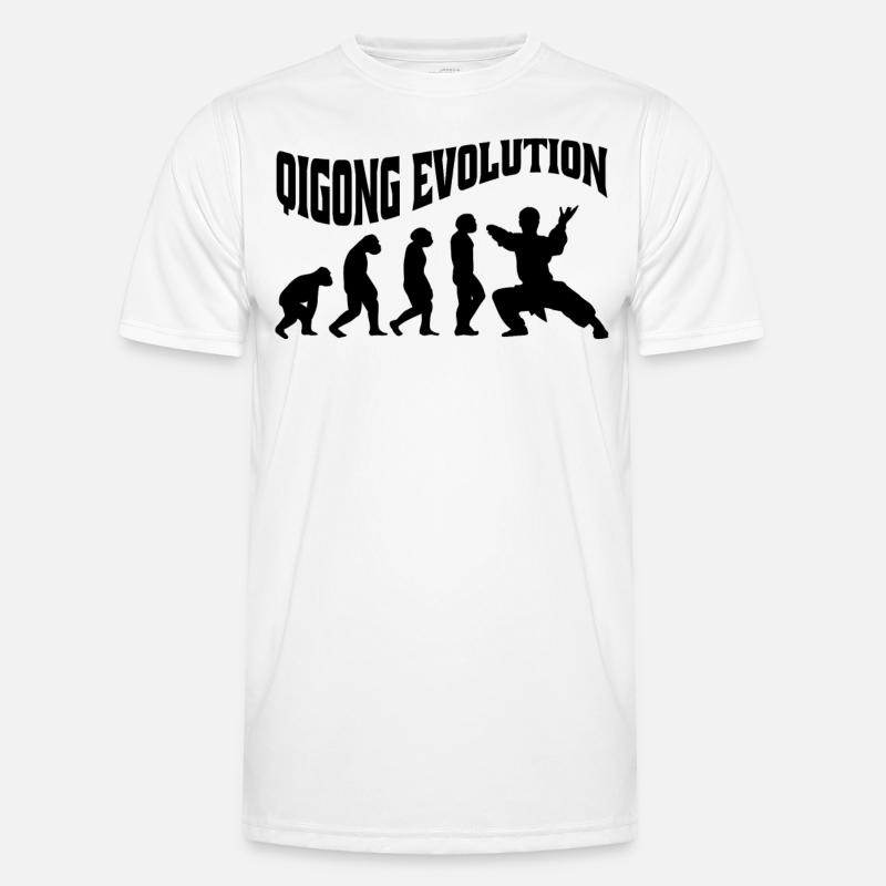 Qi-Gong Chigong Meditation Thai-Chi Evolution - Männer Funktions-T-Shirt - Weiß