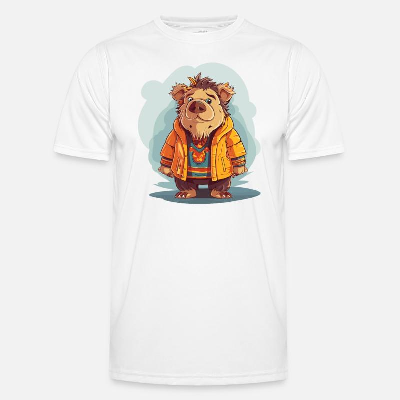 Wild boar - Men's Functional T-Shirt - white