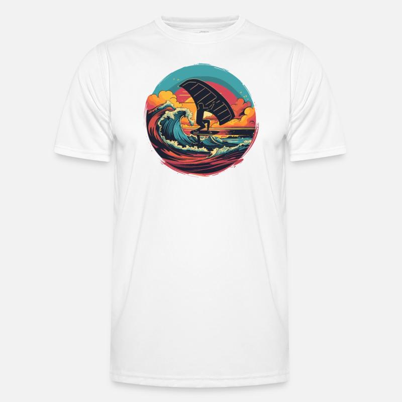 Wingfoil-Surfer Wingfoiling Hydrofoil Kitefoil Männer Funktions-T-Shirt