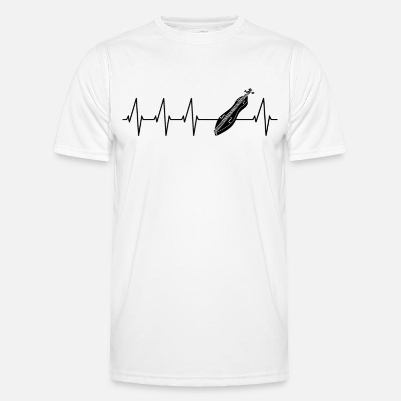 Dulcimer-Musiker Zupfinstrument Hammered Hackbrett Männer Funktions-T-Shirt