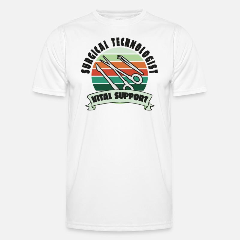Surgical-Technical Assistant Surgeon - Men's Functional T-Shirt - white