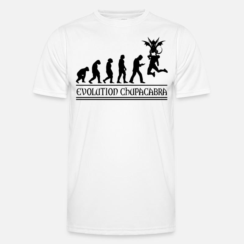 Cryptozoologists Chupacabra Creatures Evolution - Men's Functional T-Shirt - white