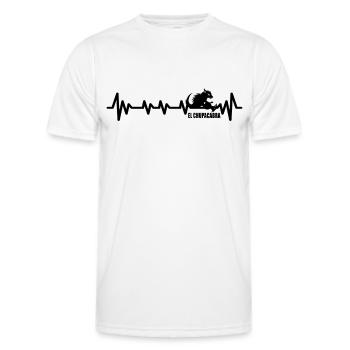 Cryptozoologistes Chupacabra Créatures Heartbeat - T-shirt sport Homme - blanc - Devant - AI Model Male 178 dark (178cm)