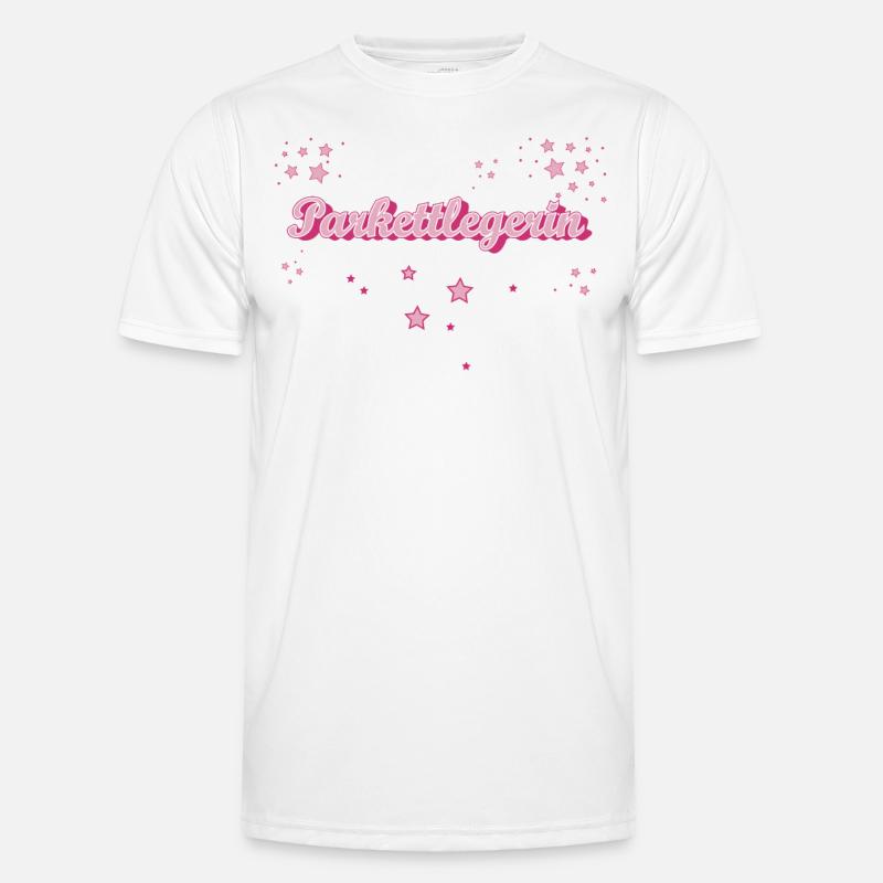 Bodenleger Abschluss-Geschenk Parkettlegerin - Männer Funktions-T-Shirt - Weiß