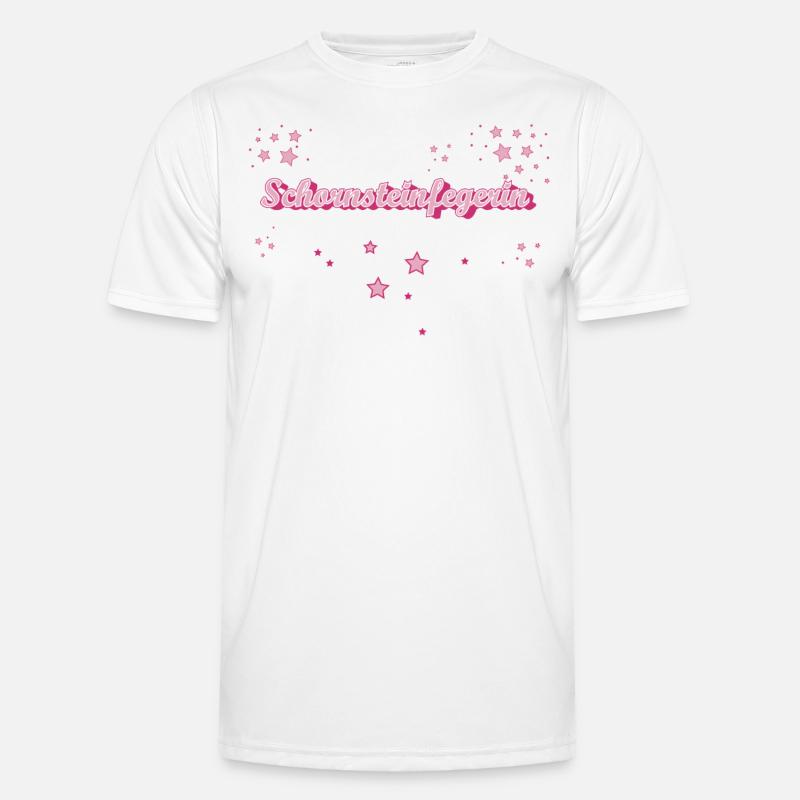 Schornsteinfeger Abschluss-Geschenk - Männer Funktions-T-Shirt - Weiß