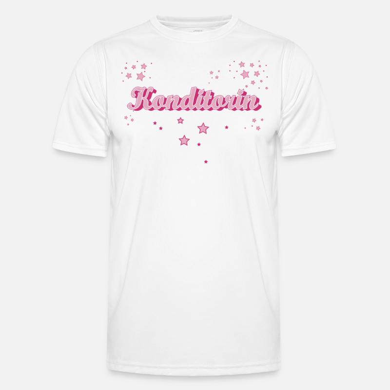 Bäcker Abschluss-Geschenk Konditorin - Männer Funktions-T-Shirt - Weiß