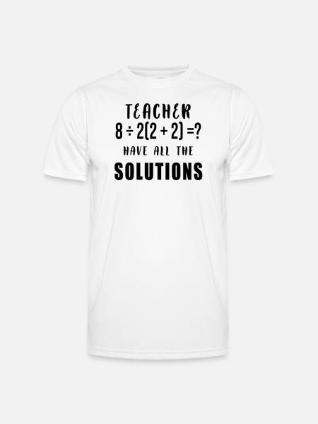Physics, Biology, Chemistry Natural Sciences - Men's Functional T-Shirt - white