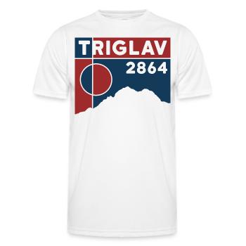 Triglav, Triglau, Kranjska Gora, Slovénie, Randonnée - T-shirt sport Homme - blanc - Devant - AI Model Male 178 dark (178cm)