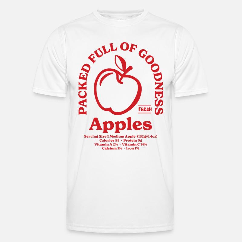 Äpfel Nährwert Rot Männer Funktions-T-Shirt