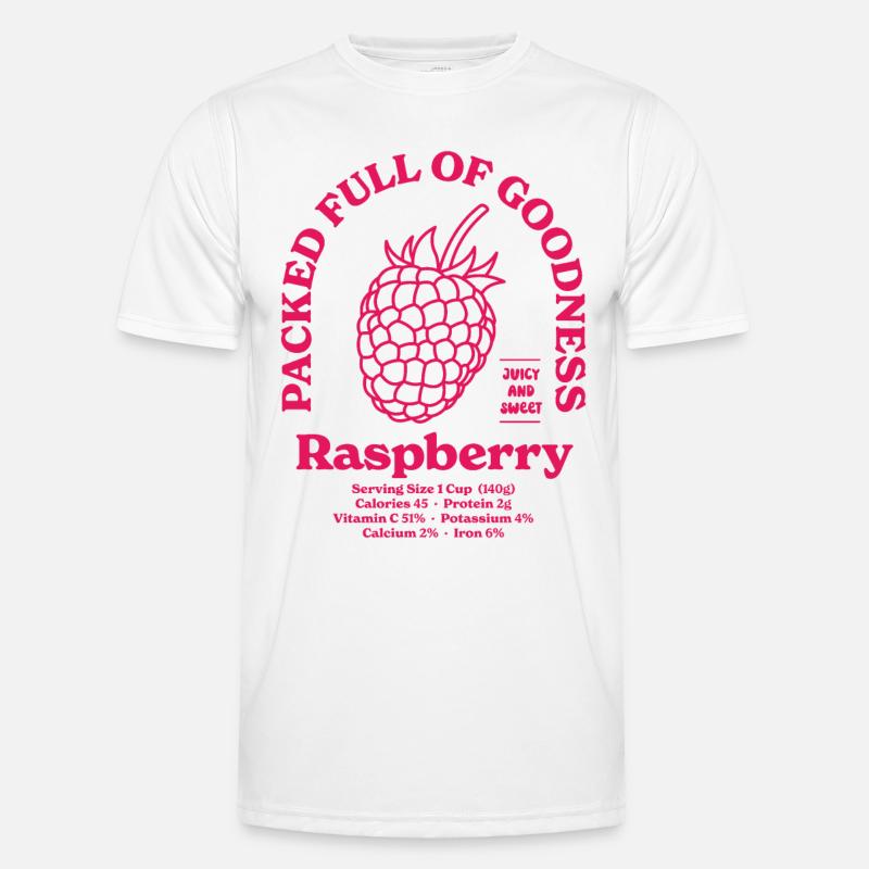 Himbeer-Ernährung Männer Funktions-T-Shirt
