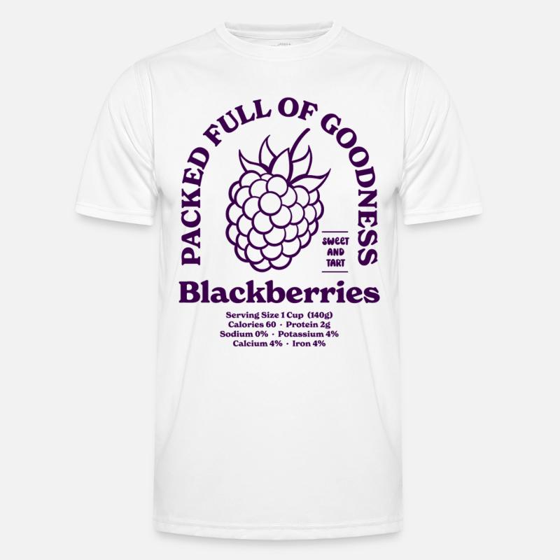 Brombeeren Nährstoffe Männer Funktions-T-Shirt