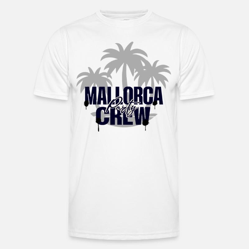 Mallorca Party Crew - Men's Functional T-Shirt - white
