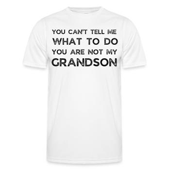 funny grandad. - Men's Functional T-Shirt - white - Front - AI Model Male 178 dark (178cm)