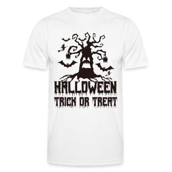 Halloween | Trick or Treat - T-shirt sport Homme - blanc - Devant - AI Model Male 178 dark (178cm)