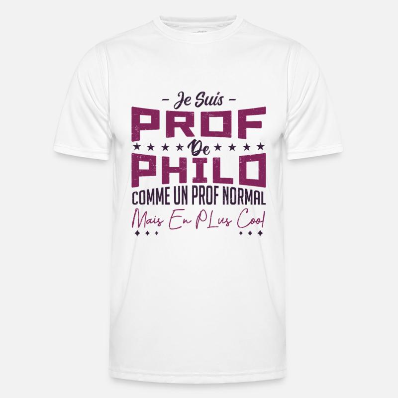 je suis prof de philo T-shirt sport Homme