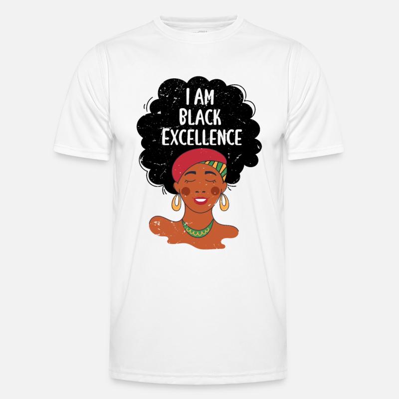 Ich bin Black Excellence Männer Funktions-T-Shirt