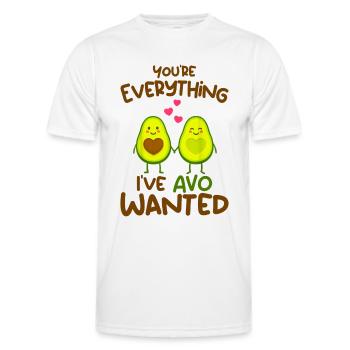Du bist alles, was ich mir von AVO gewünscht habe - Männer Funktions-T-Shirt - Weiß - Vorne - AI Model Male 178 dark (178cm)