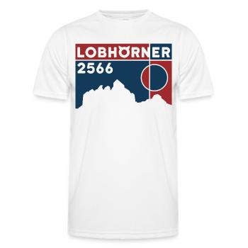Lobhörner Hike Crossing Topo Ski Tour - T-shirt sport Homme - blanc - Devant - AI Model Male 178 dark (178cm)