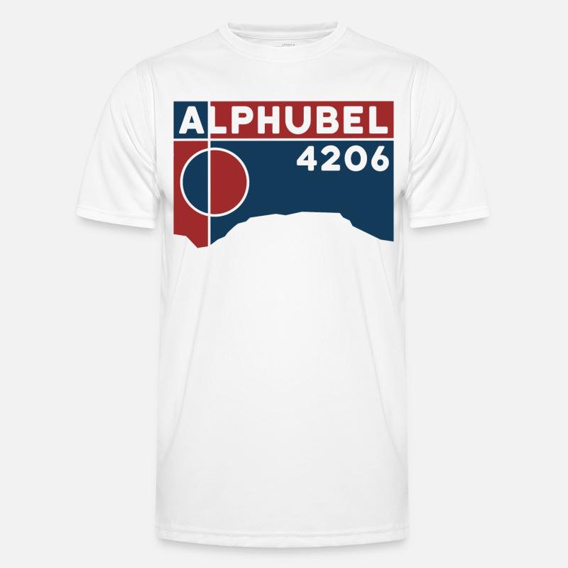 Alphubel ascent with mountain guide Route Zermatt Men's Functional T-Shirt