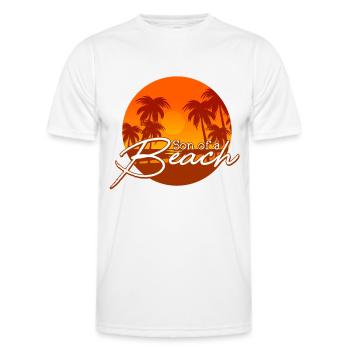 Son Of A Beach - Männer Funktions-T-Shirt - Weiß - Vorne - AI Model Male 178 dark (178cm)