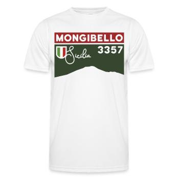 Etna Etna Mongibello Volcano Mount Sicily Souvenir - Men's Functional T-Shirt - white - Front - AI Model Male 178 dark (178cm)