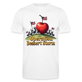 Operation Dessert Storm - Männer Funktions-T-Shirt - Weiß - Vorne - AI Model Male 178 dark (178cm)