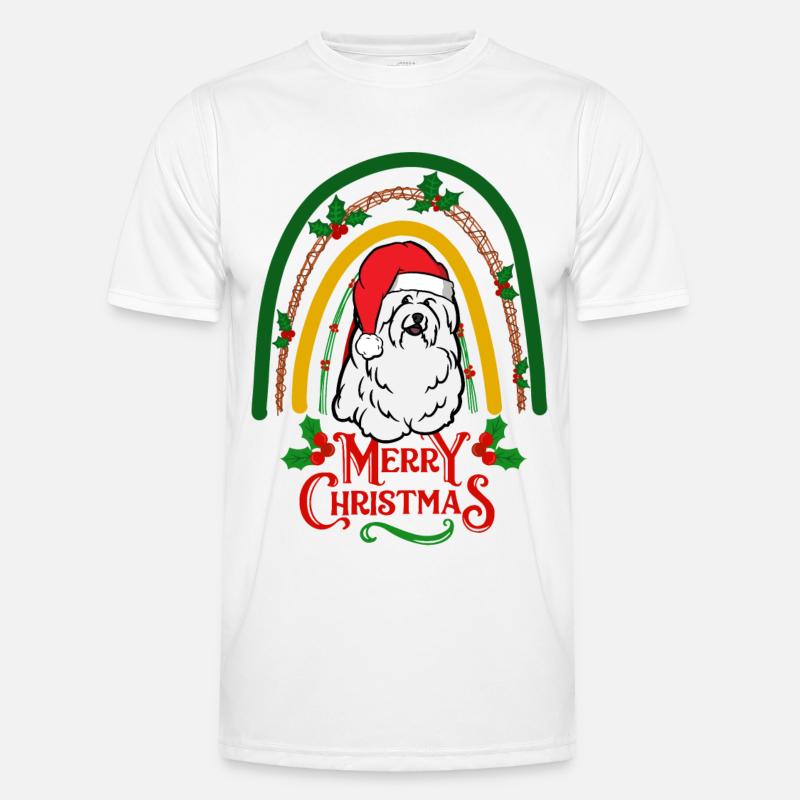 Doux Coton de Tuléar Noël T-shirt sport Homme