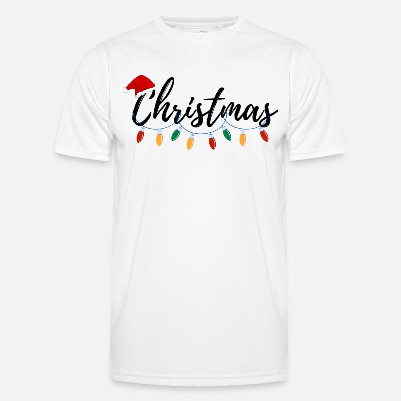Weihnachtsgeschenk - Männer Funktions-T-Shirt - Weiß