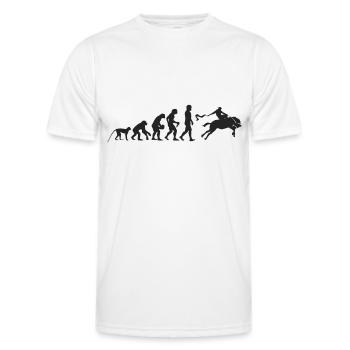 Evolution Rodeo - Men's Functional T-Shirt - white - Front - AI Model Male 178 dark (178cm)